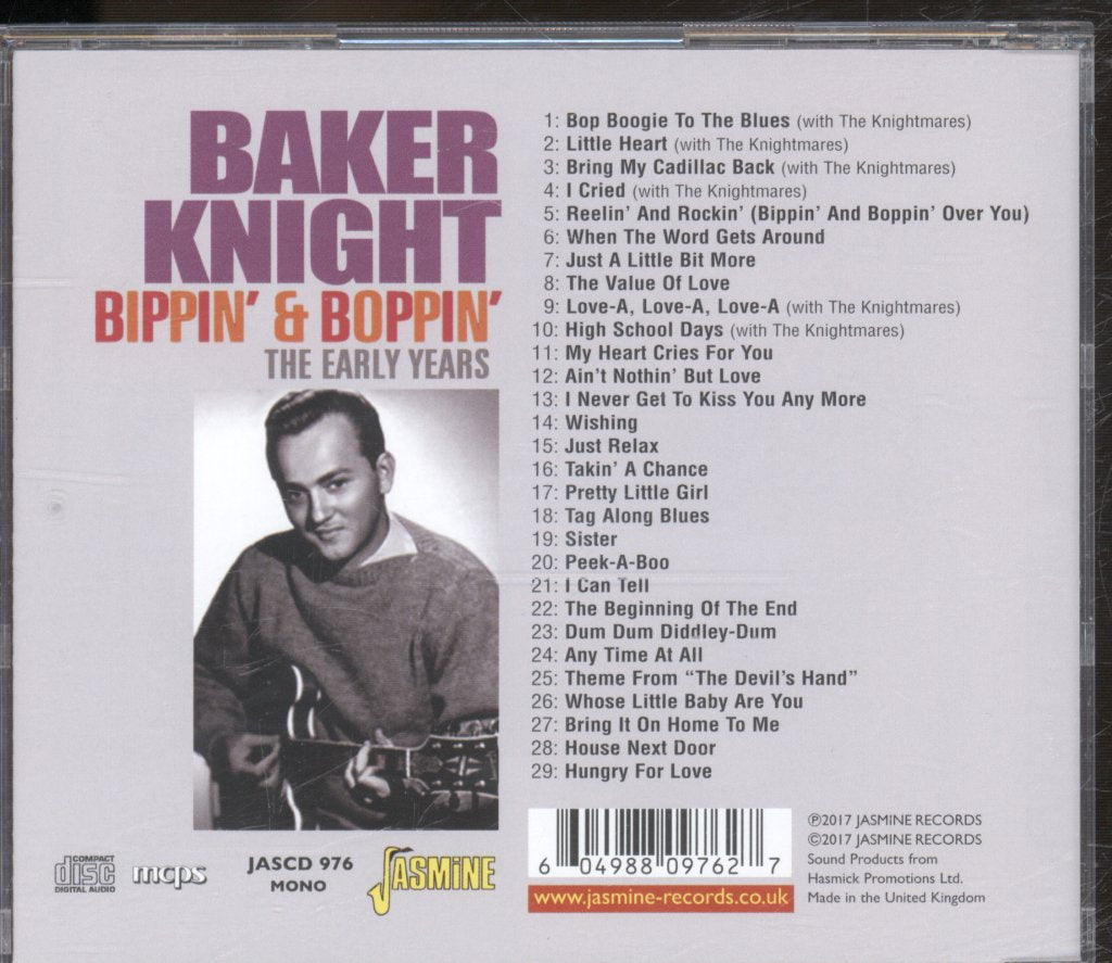 Baker Knight - Bippin' & Boppin' (The Early Years) - Cdr