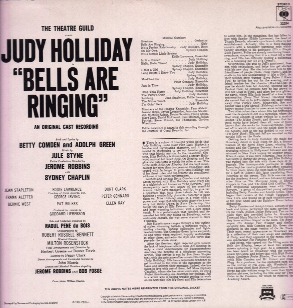 Judy Holliday - Bells Are Ringing - Lp