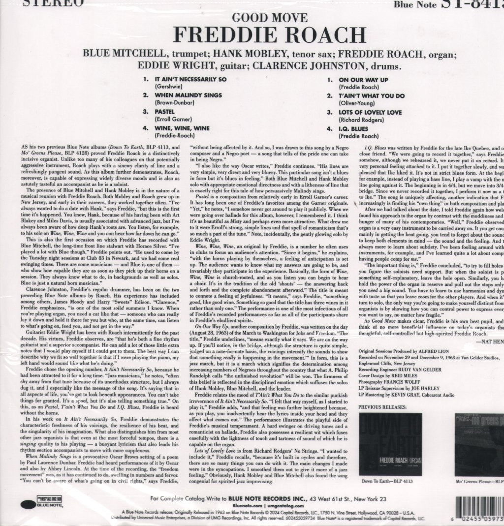 Freddie Roach - Good Move - Lp