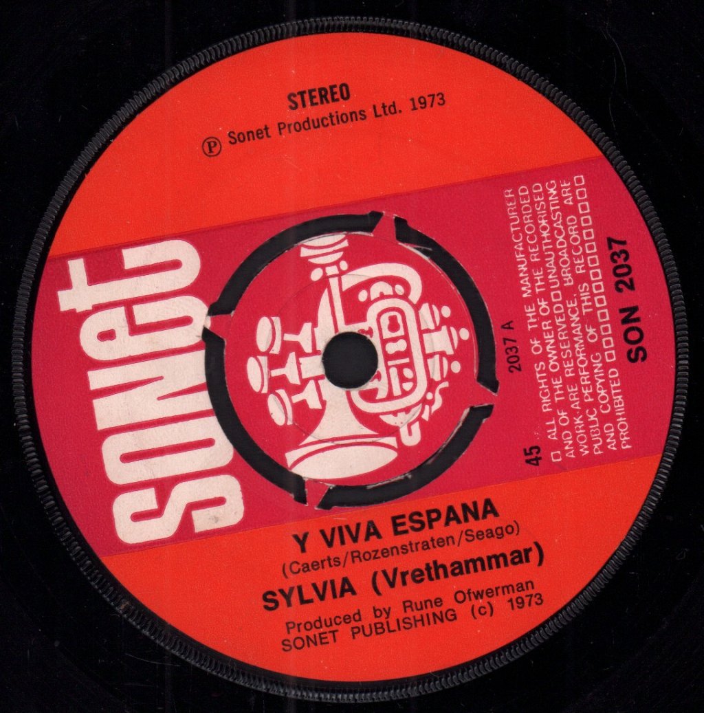 Sylvia (70'S Artist) - Y Viva Espana - 7 Inch