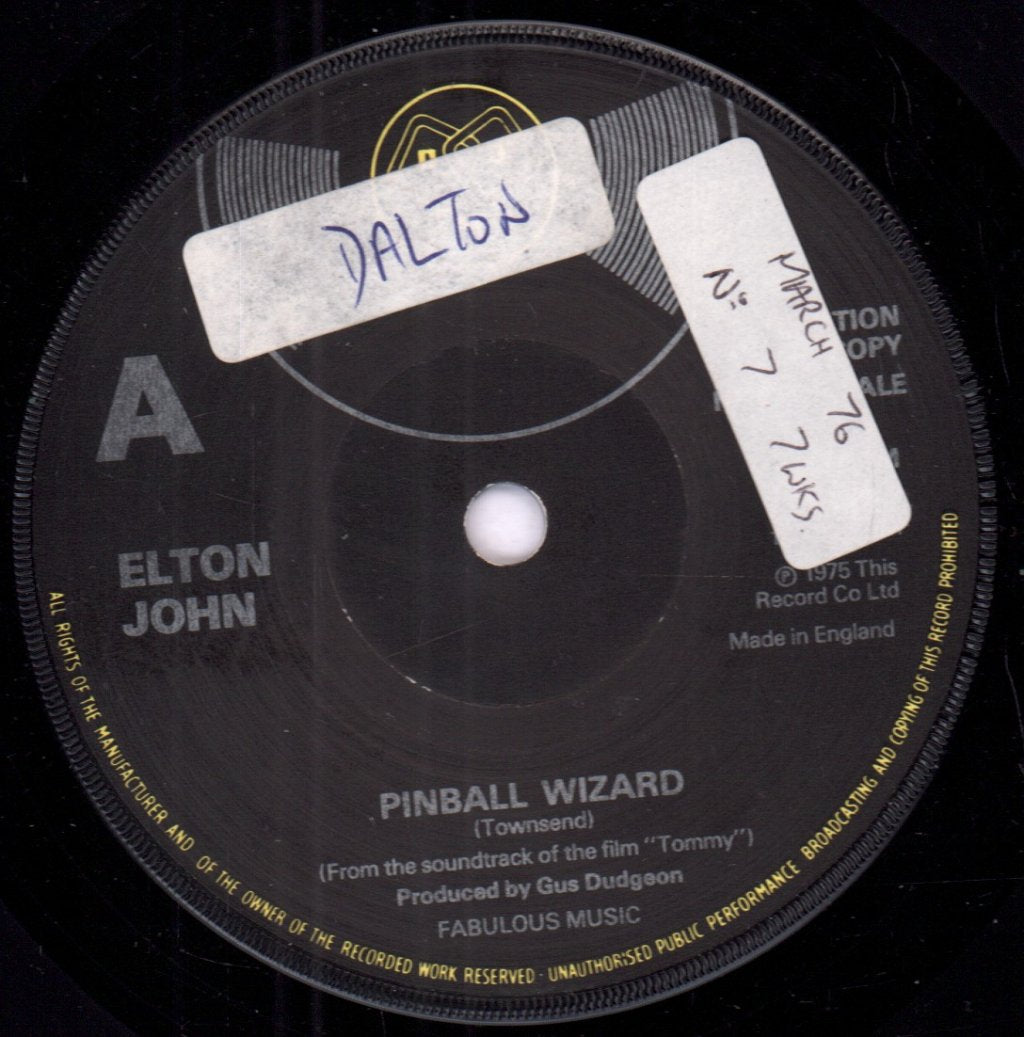 Elton John - Pinball Wizard - 7 Inch