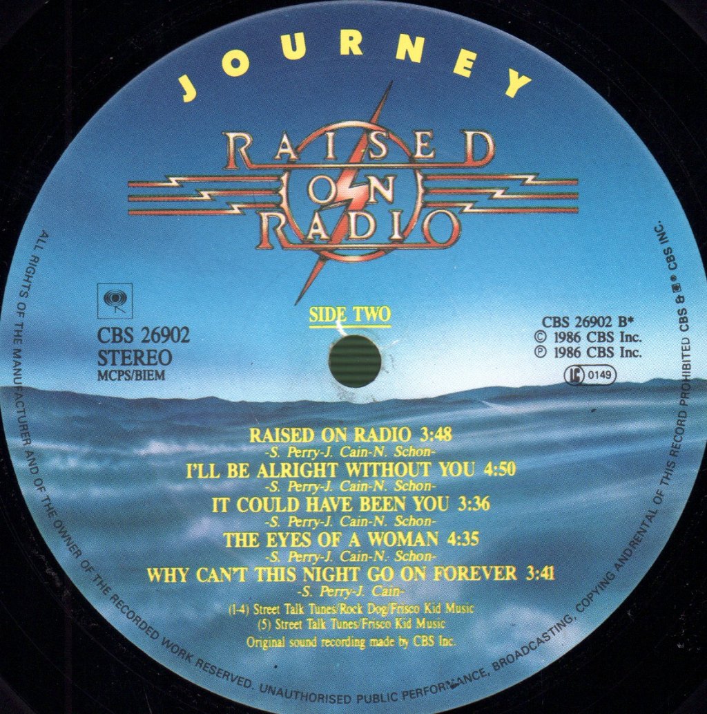 Journey - Raised On Radio - Lp