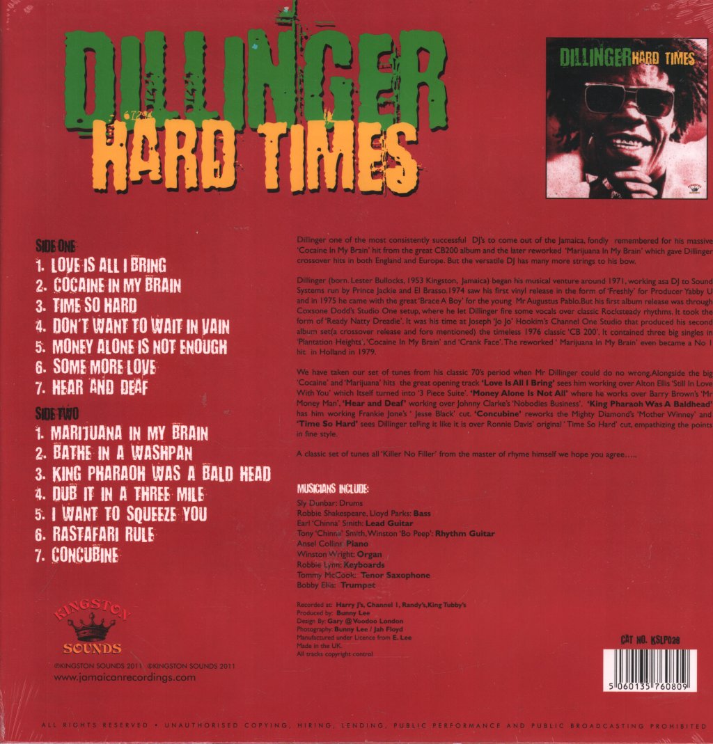 Dillinger - Hard Times - Lp