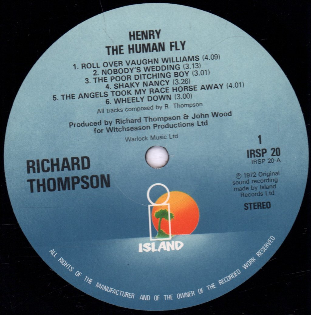 Richard Thompson - Henry The Human Fly - Lp