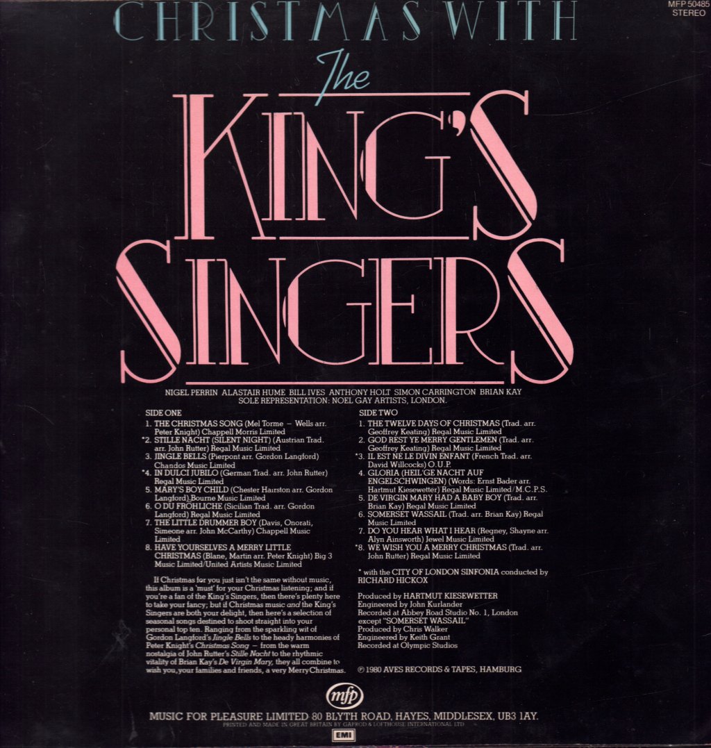 Kings Singers - Christmas With The - Lp