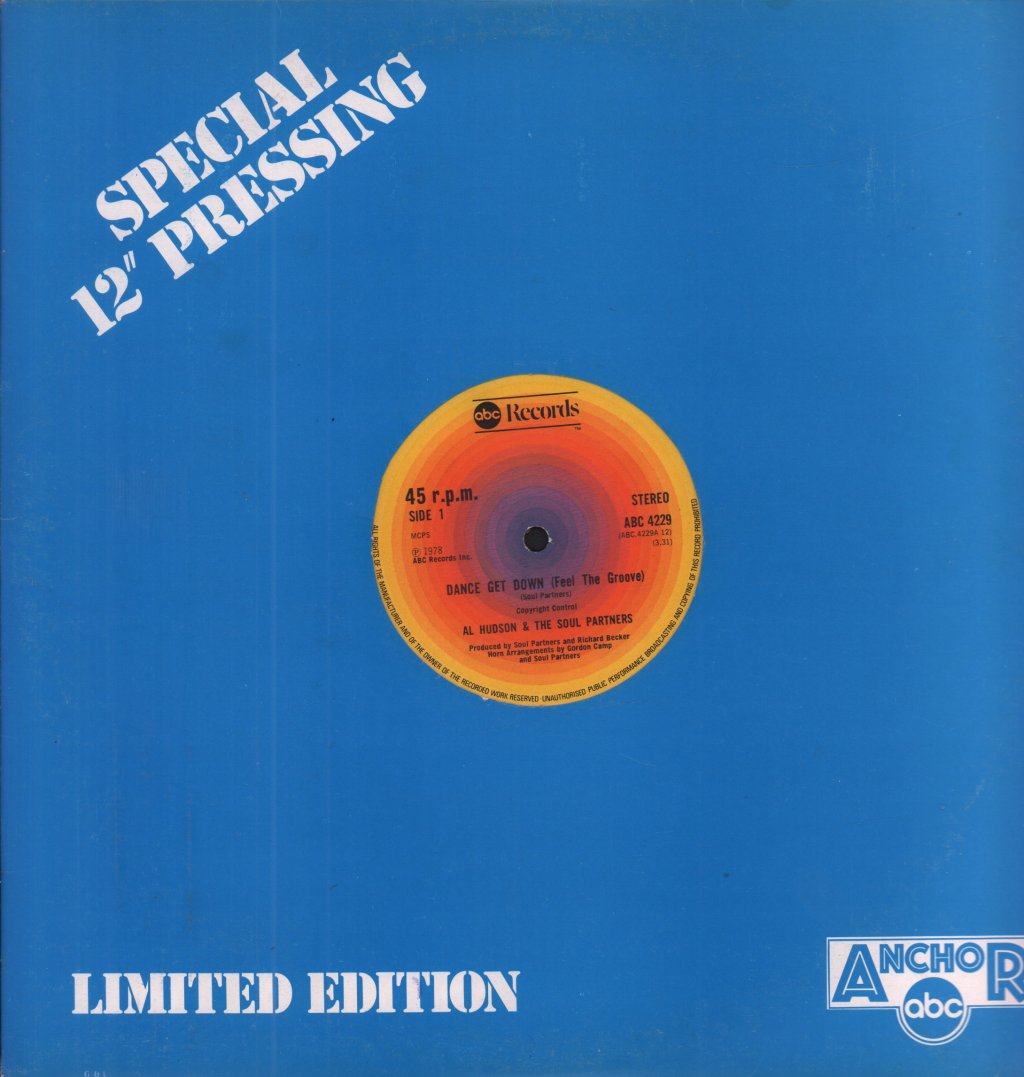 Al Hudson And The Soul Partners - Dance Get Down - 12 Inch