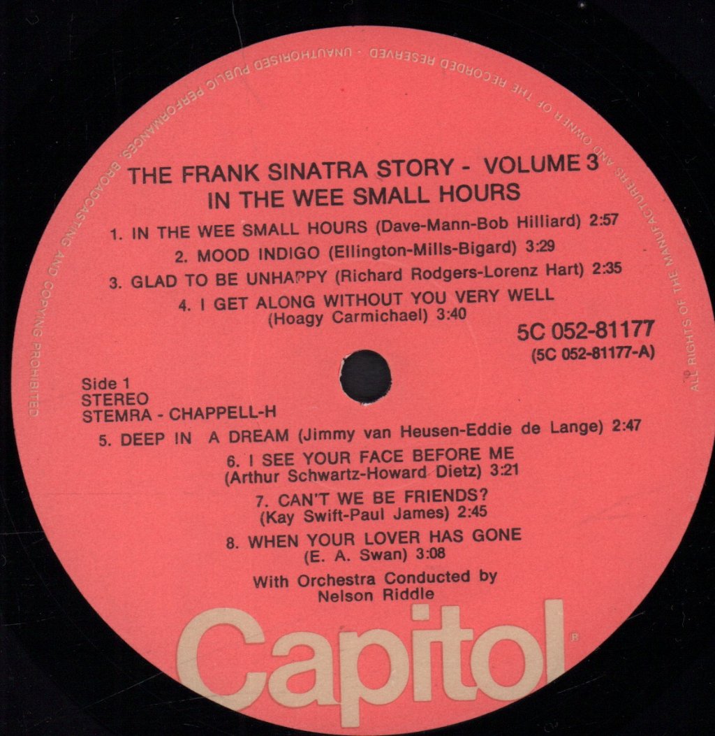 Frank Sinatra - In The Wee Small Hours - Lp