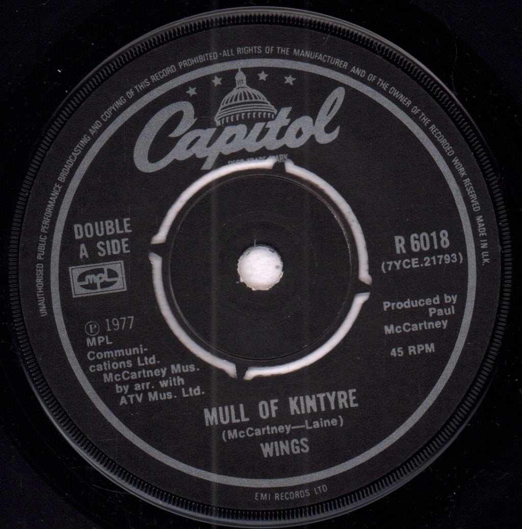 Wings (Paul McCartney's Group) - Mull Of Kintyre - 7 Inch