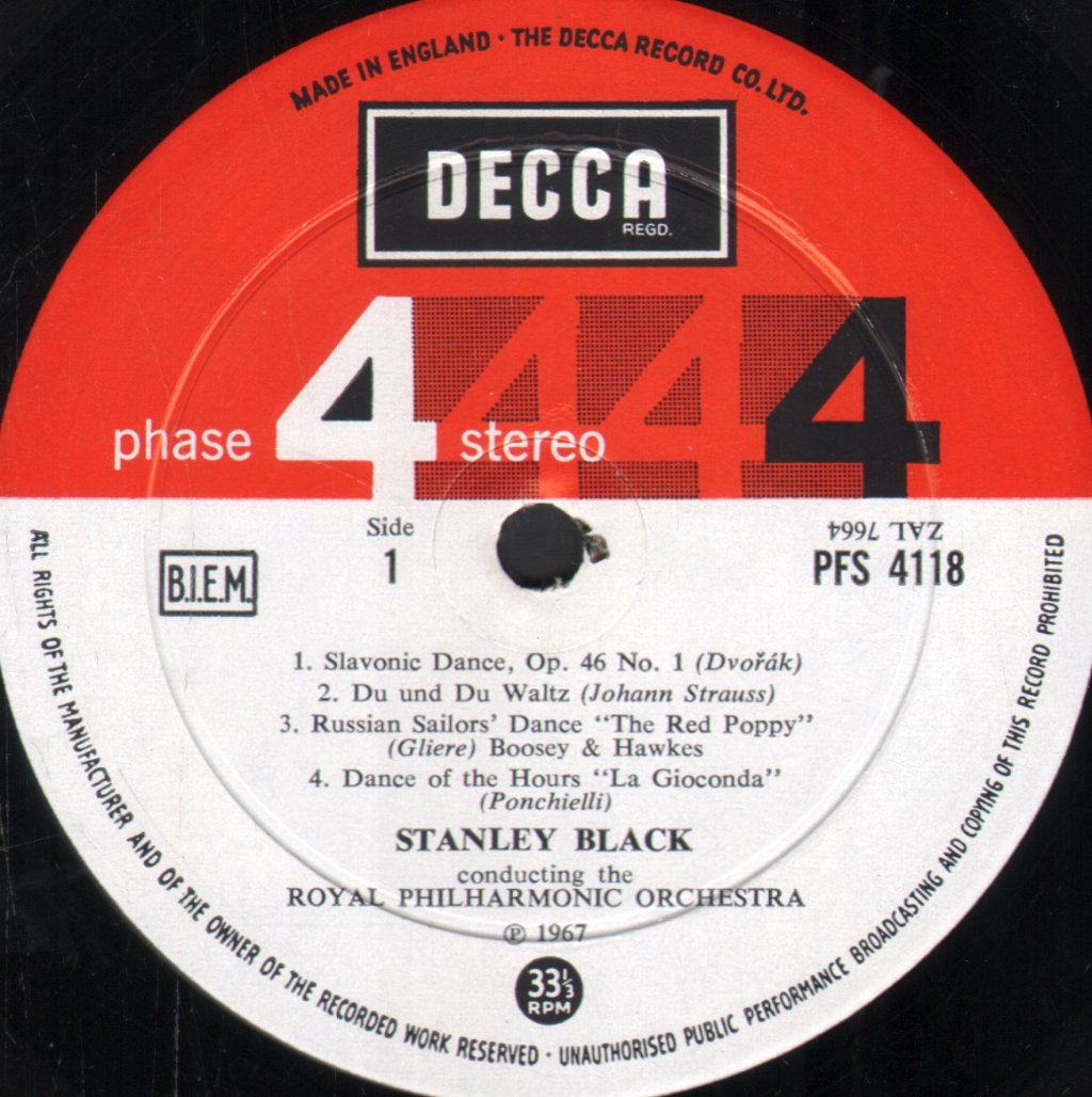 Stanley Black / Royal Philharmonic Orchestra - Spectacular Dances For Orchestra - Lp
