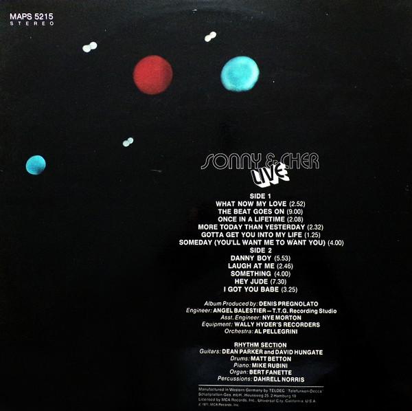 Sonny And Cher - Sonny & Cher Live - Lp