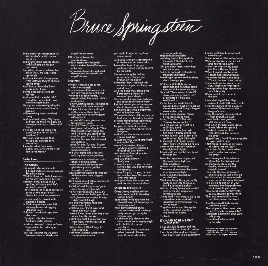 Bruce Springsteen - Greetings From Asbury Park N.J. - Lp