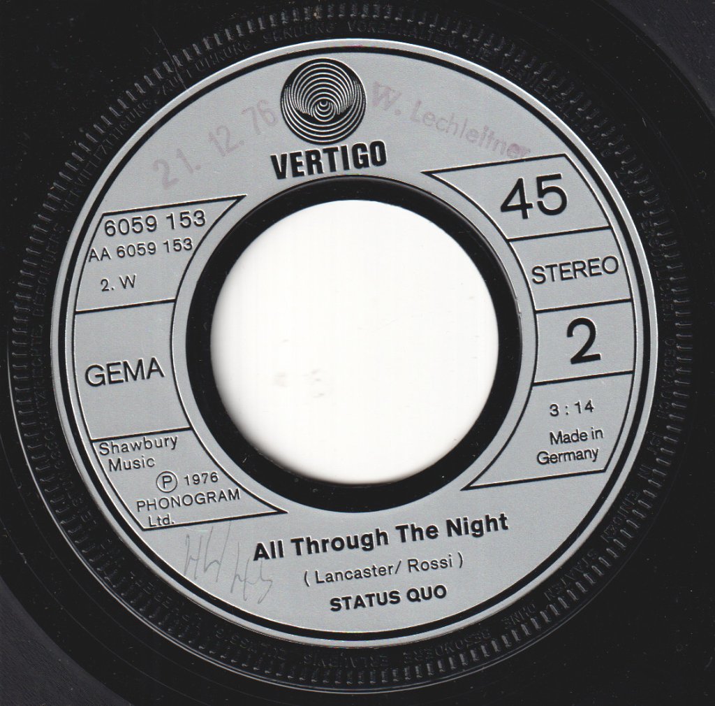 Status Quo - Wild Side Of Life - 7 Inch