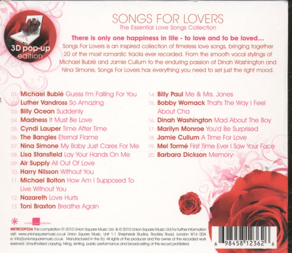 Various Artists - Songs For Lovers - Cd