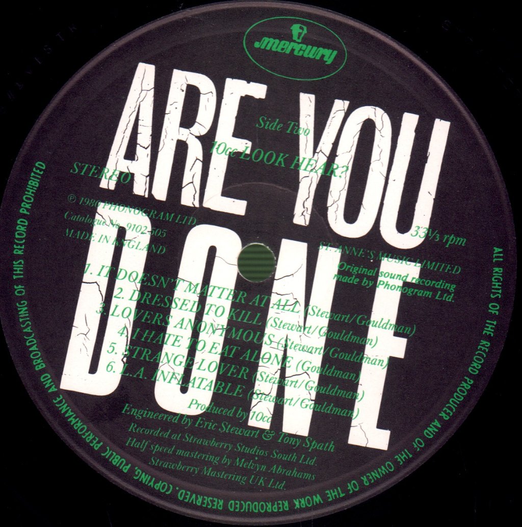 10cc - Look Hear - Lp