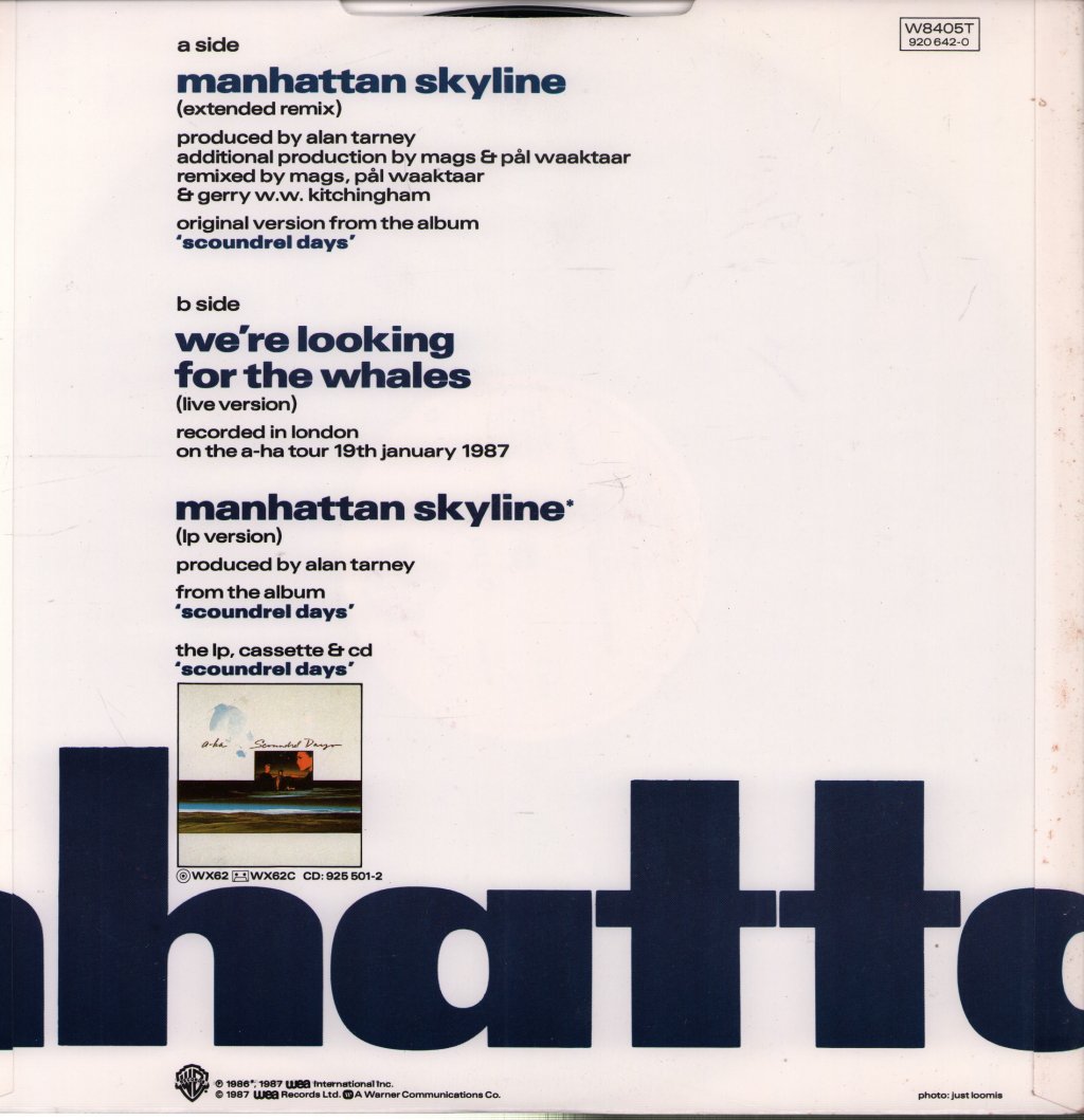 A-Ha - Manhattan Skyline (Extended Remix) - 12 Inch