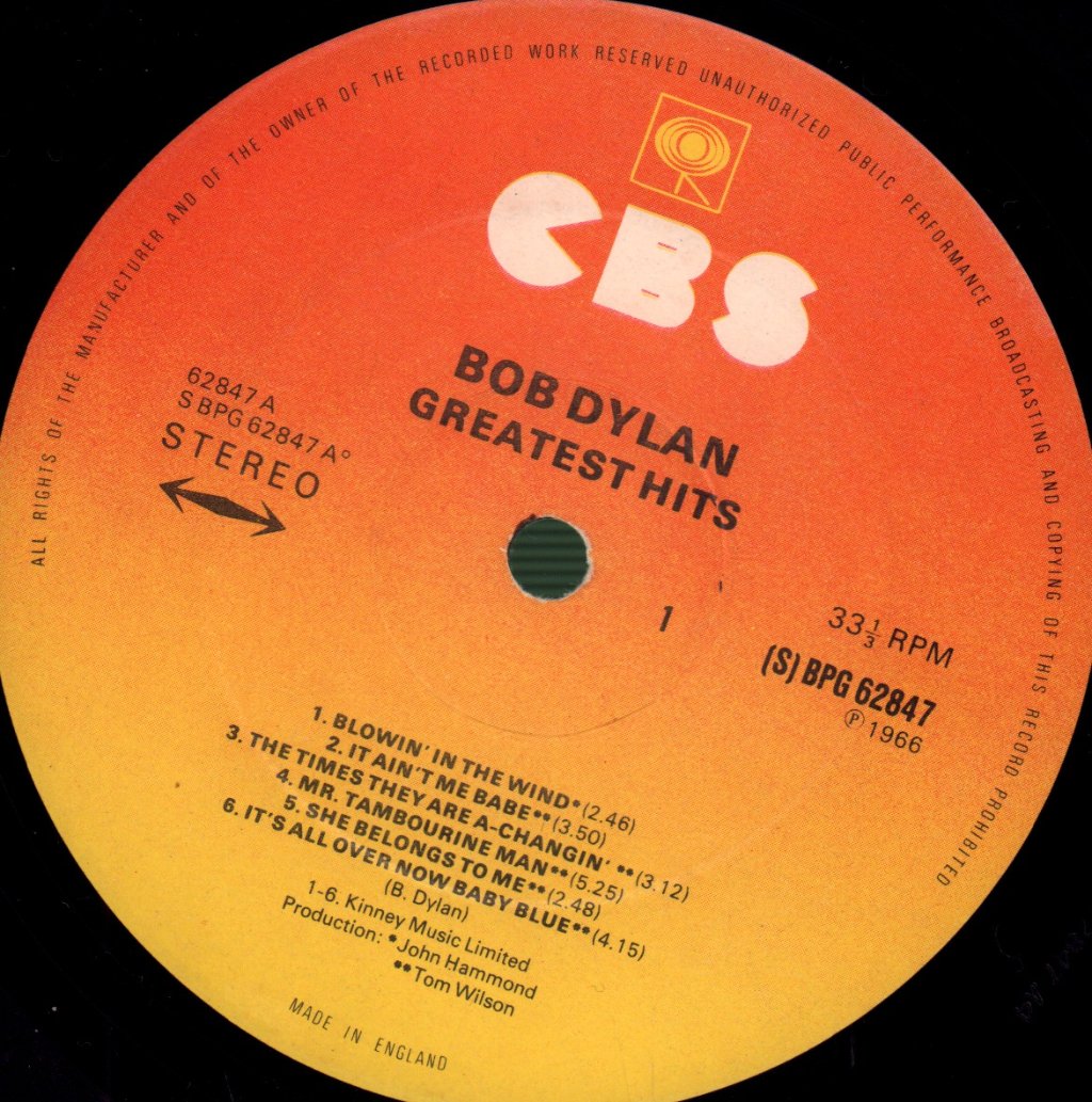 Bob Dylan - Greatest Hits - Lp