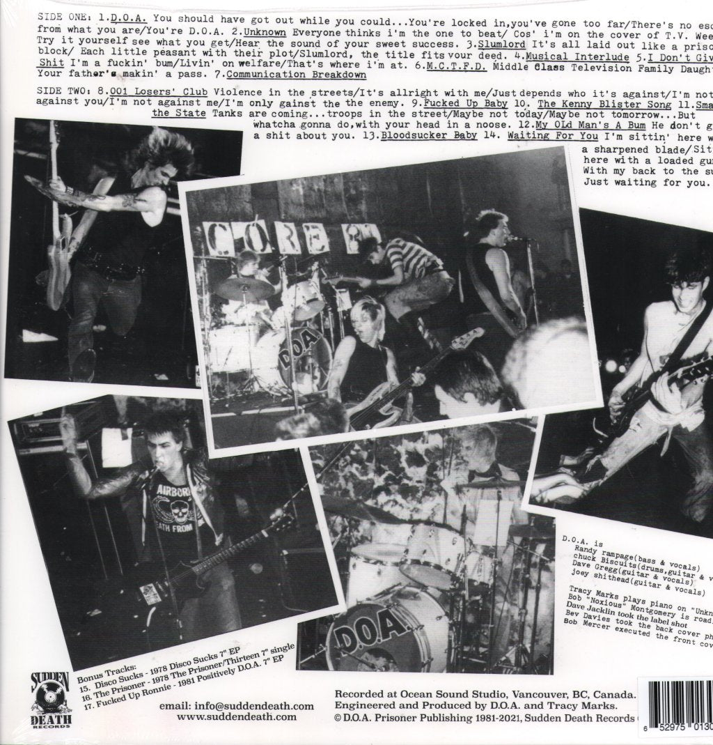 D.O.A. - Hardcore 81: 40th Anniversary Edition - Lp