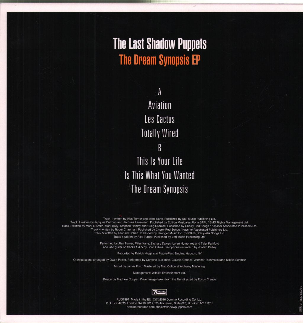 Last Shadow Puppets - Dream Synopsis Ep - 12 Inch