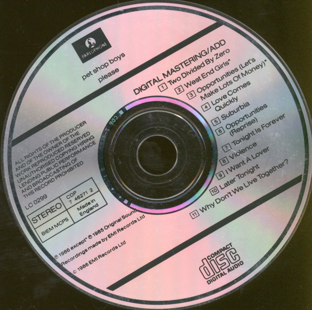Pet Shop Boys - Please - Cd