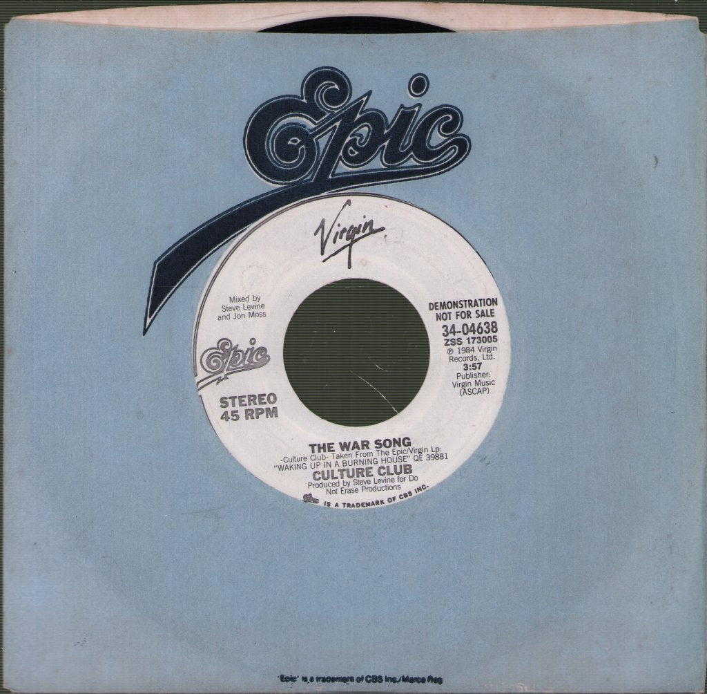 Culture Club - War Song - 7 Inch
