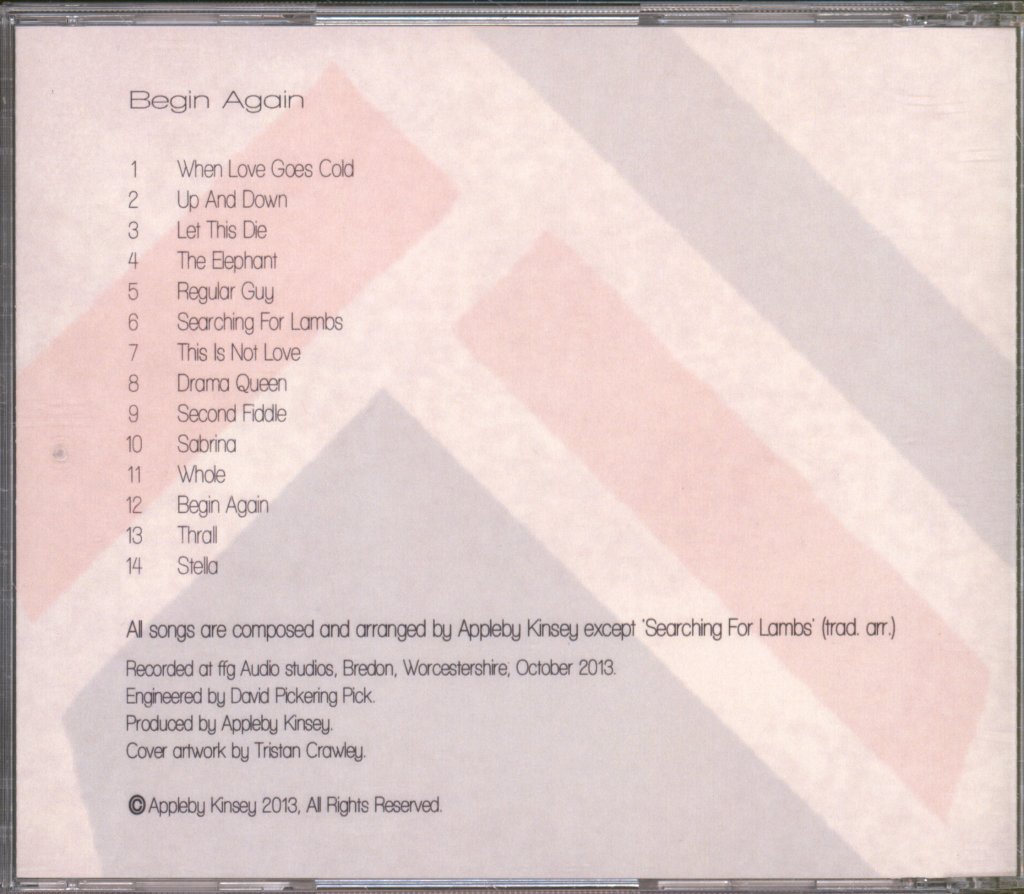 Appleby Kinsey - Begin Again - Cdr
