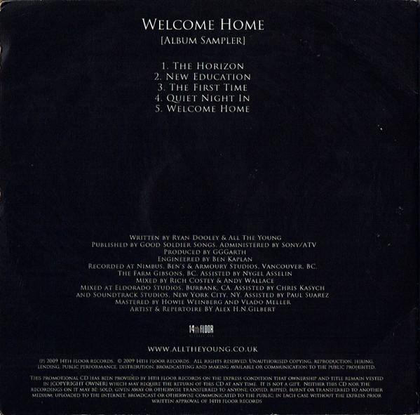 All The Young - Welcome Home Album Sampler - Cdr