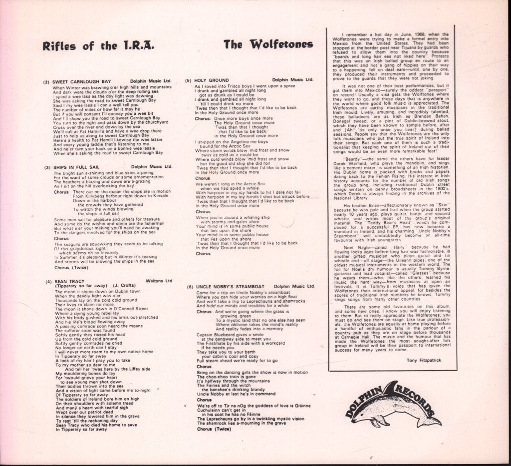 Wolfetones - Rifles Of The I.r.a - Lp