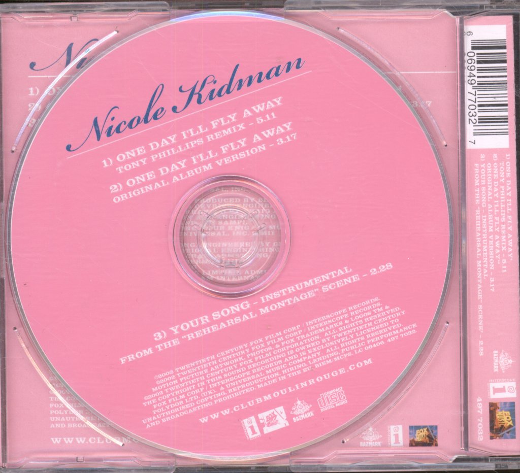 Nicole Kidman - One Day I'll Fly Away - Cd