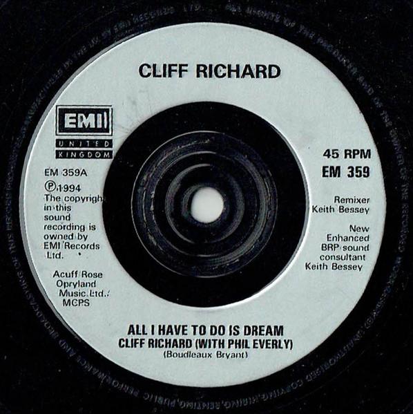 Cliff Richard - All I Have To Do Is Dream & Miss You Nights - 7 Inch