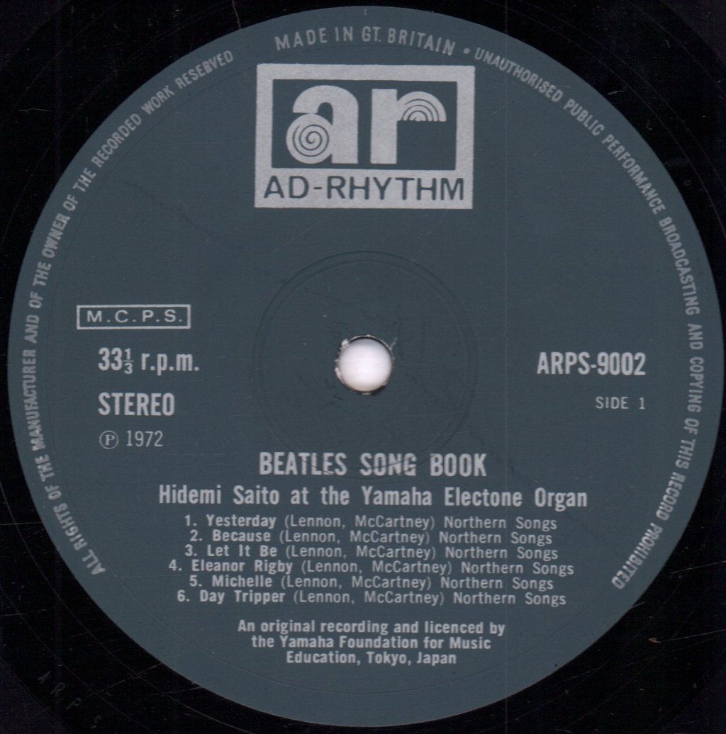 Hidemi Saito - Beatles Song Book - Lp