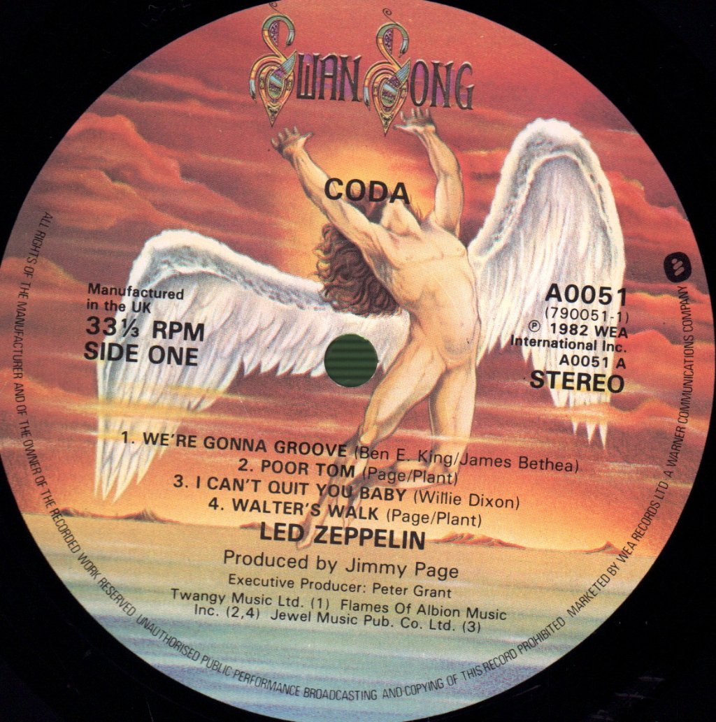 Led Zeppelin - Coda - Lp