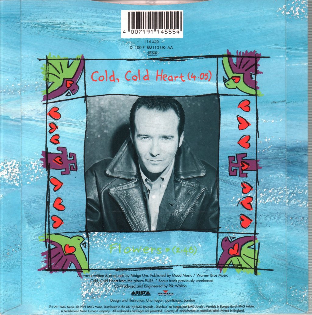 Midge Ure - Cold Cold Heart - 7 Inch