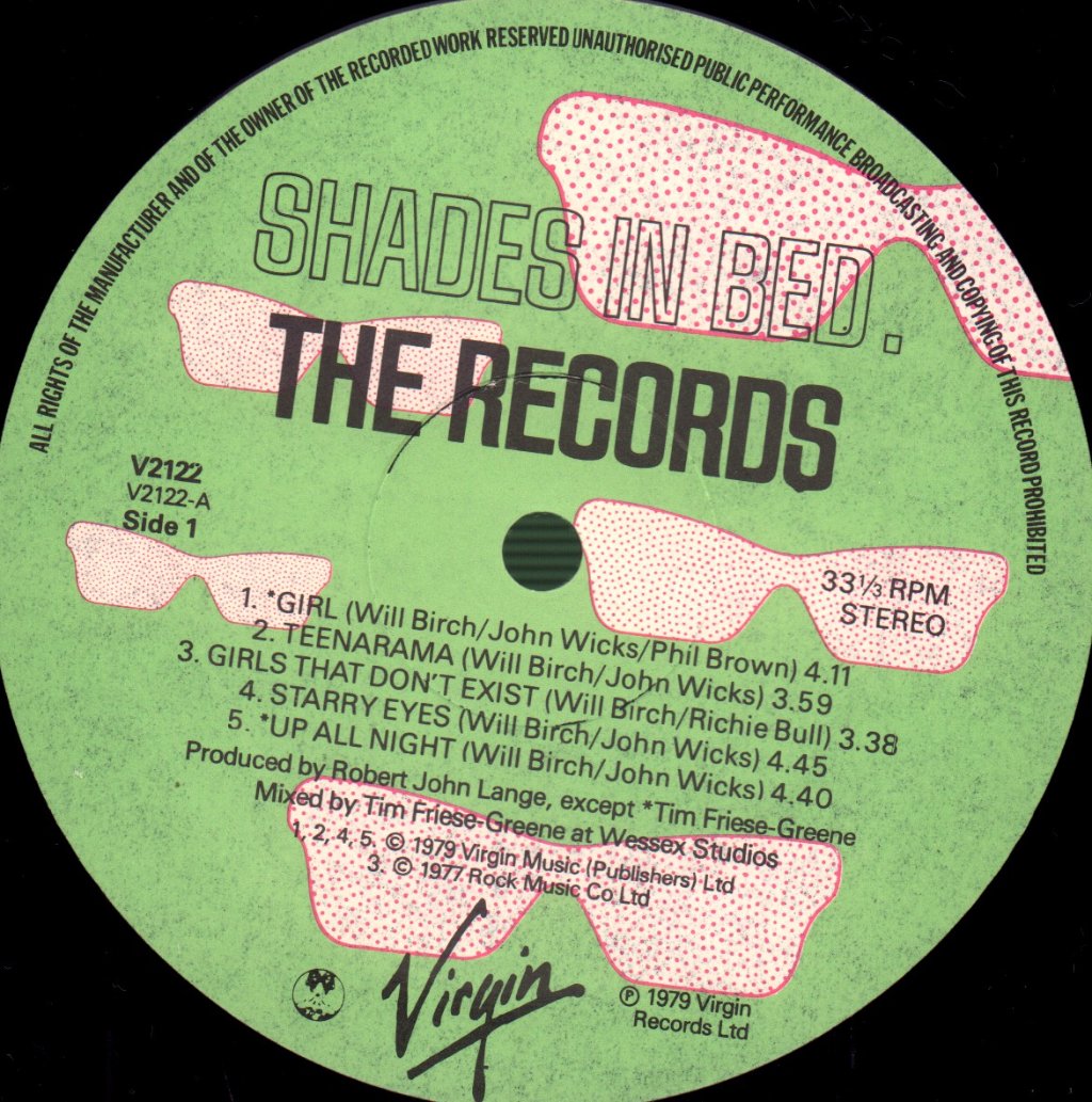 Records - Shades In Bed - Lp