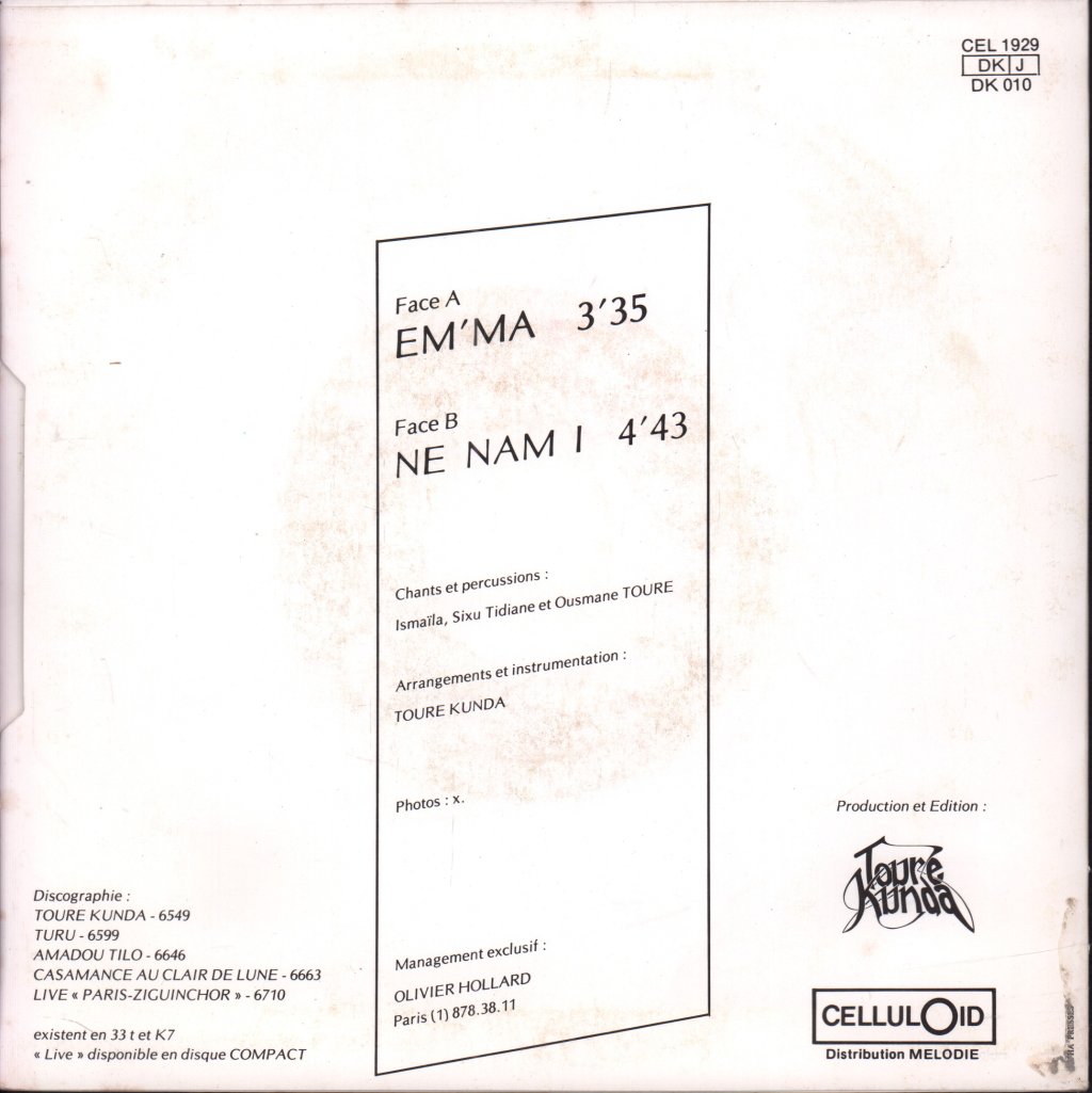 toure kunda - Em'ma - 7 Inch