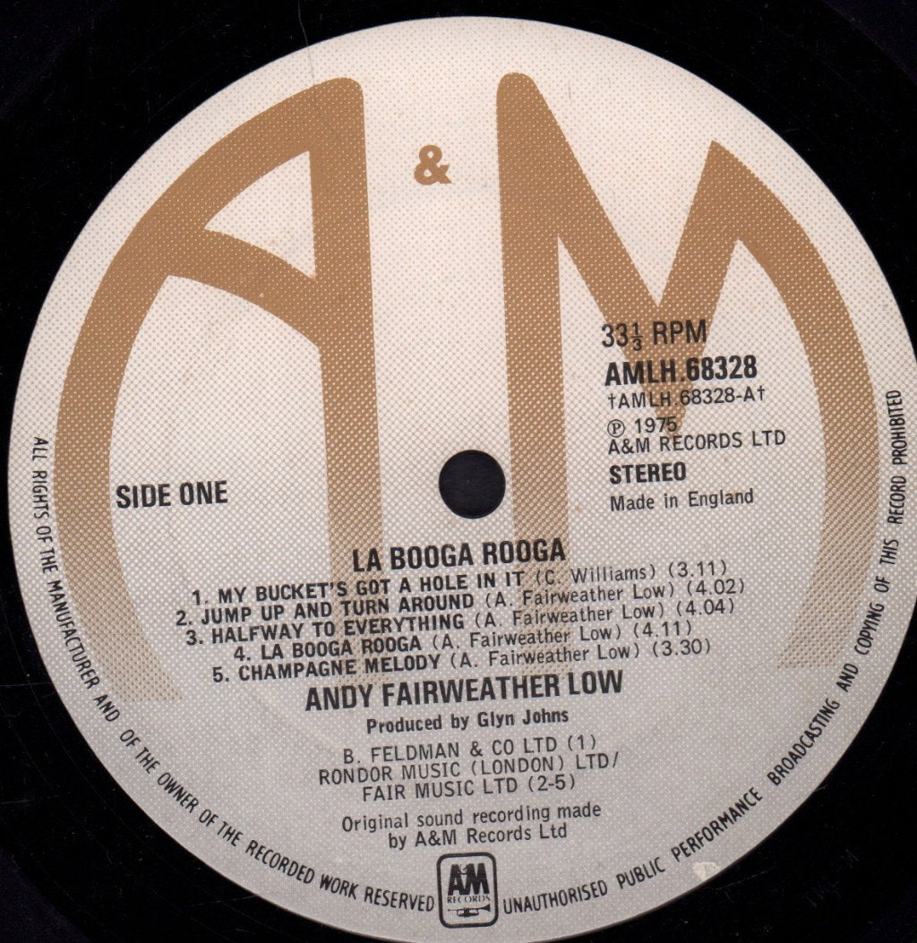 Andy Fairweather Low - La Booga Rooga - Lp
