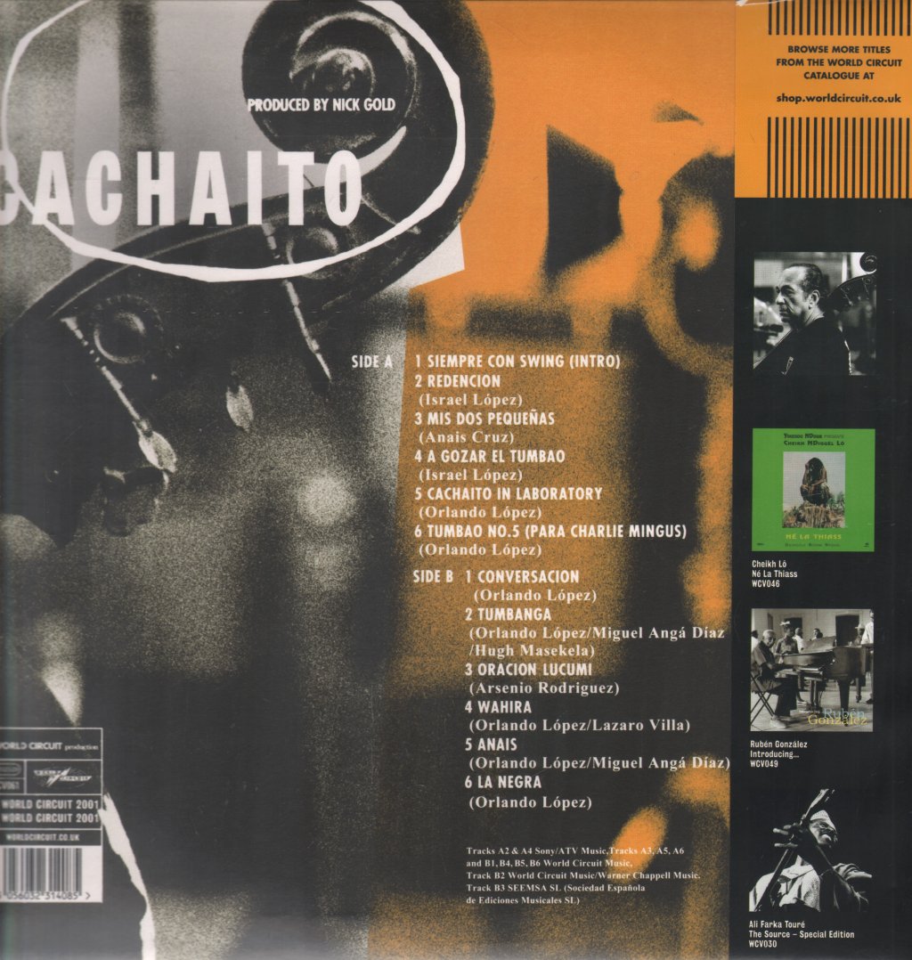Orlando Cachaito Lopez - Cachaito - Lp