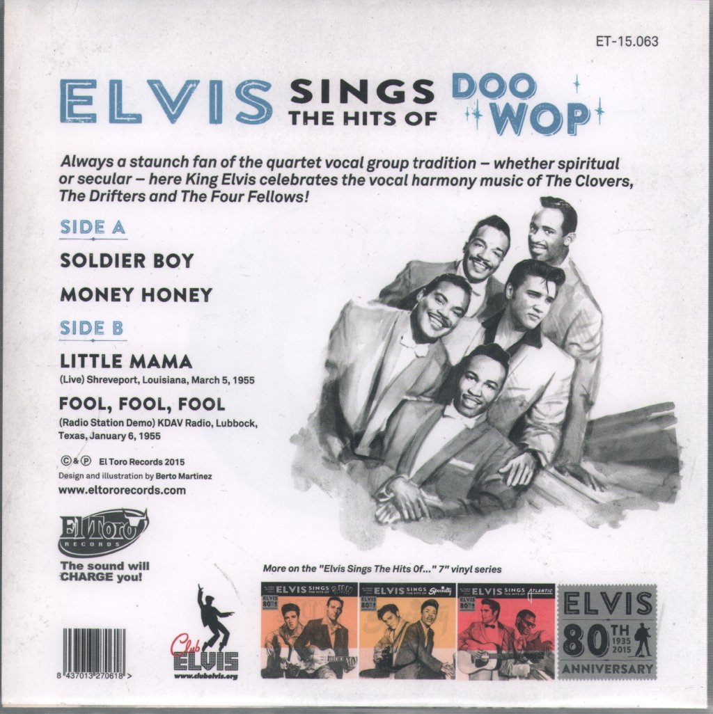 Elvis Presley - Elvis Sings The Hits Of Doo Wop - 7 Inch