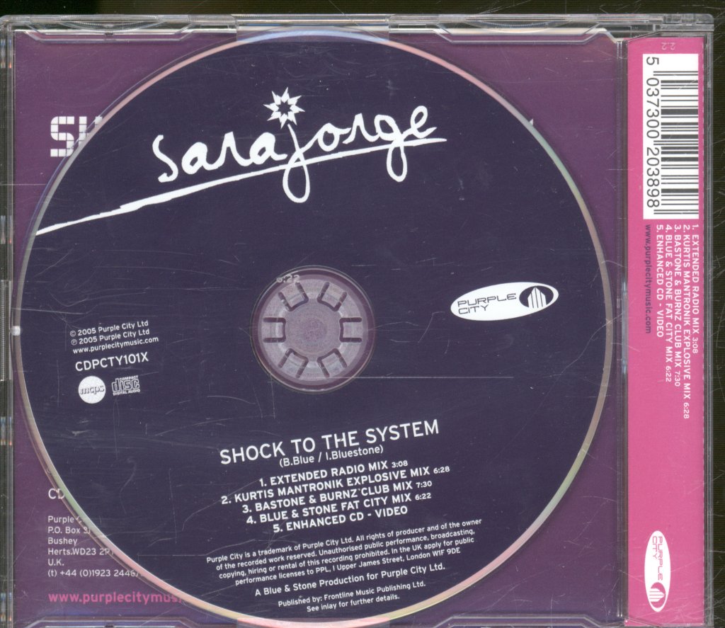 Sara Jorge - Shock To The System - Cd