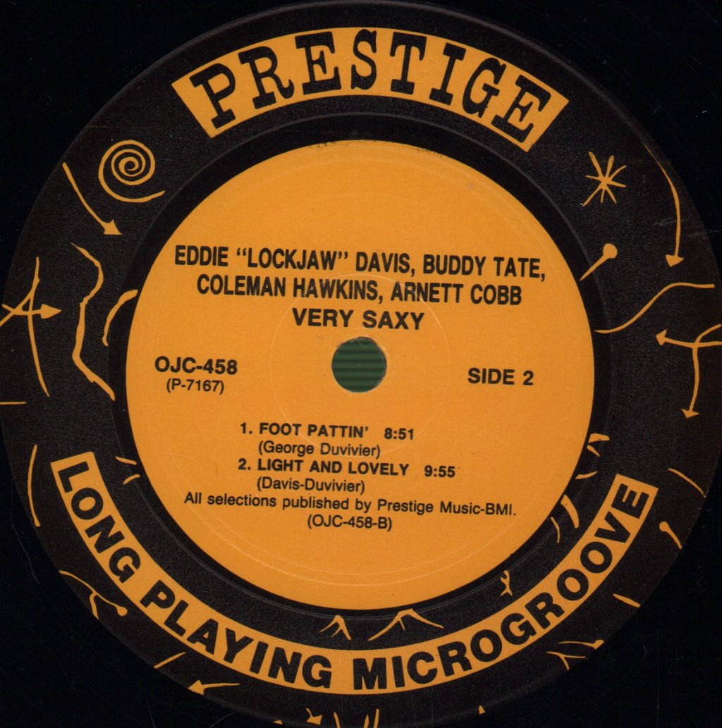Eddie Lockjaw Davis - Buddy Tate - Coleman Hawkins - Arnett Cobb - Very Saxy - Lp