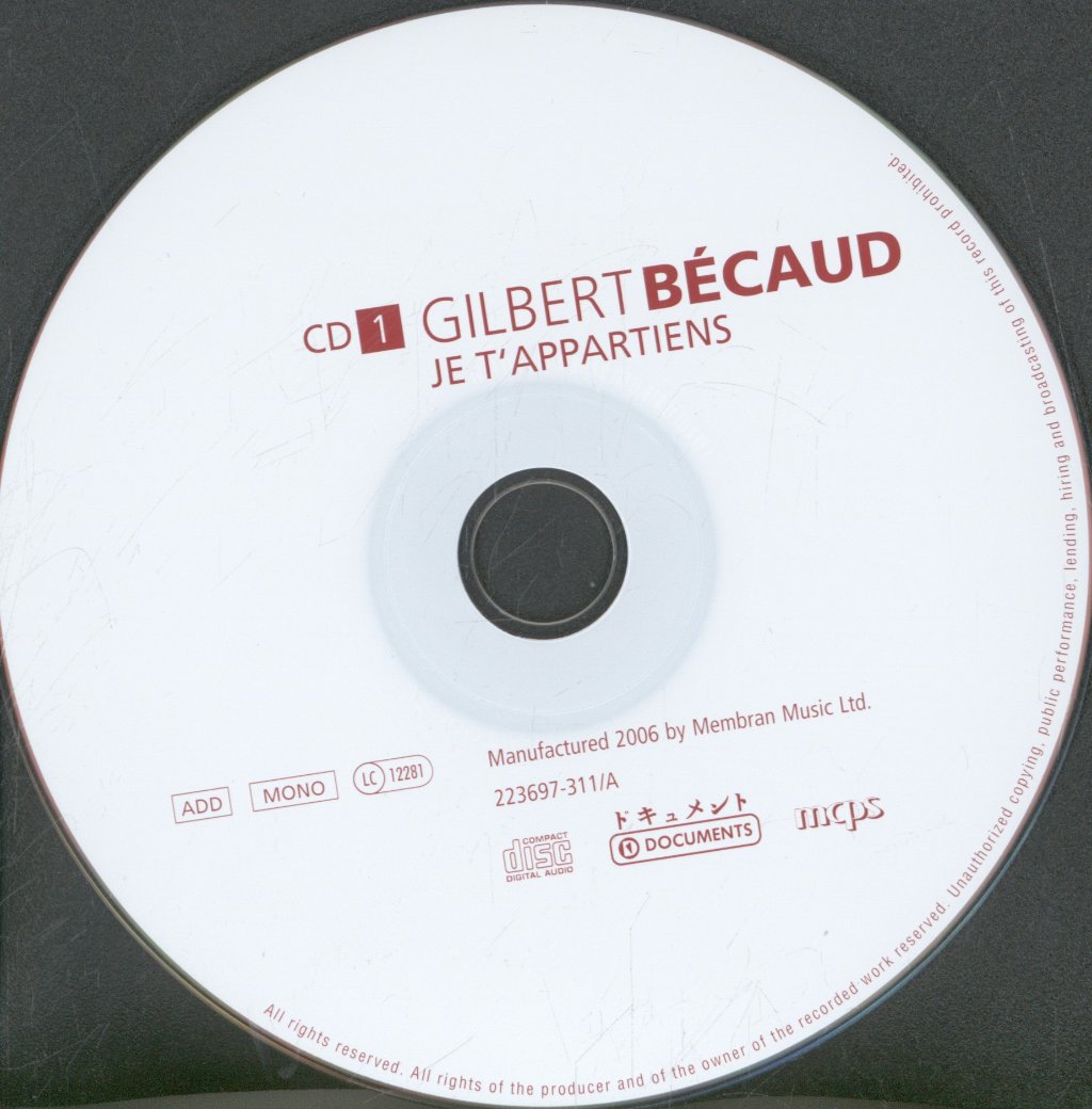 Gilbert Becaud - Quand Tu Danses - Double Cd