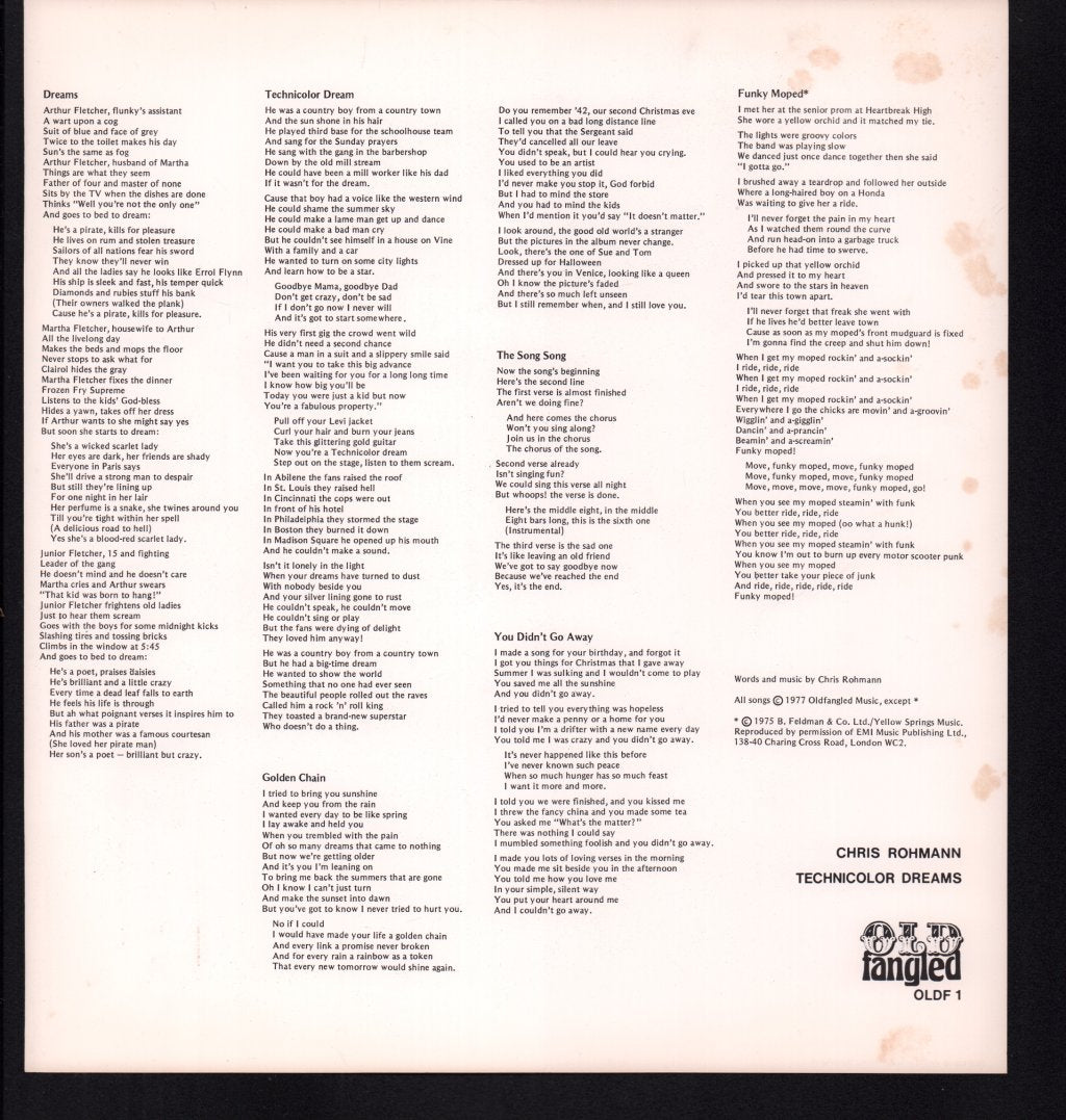 Chris Rohmann - Technicolor Dreams - Lp