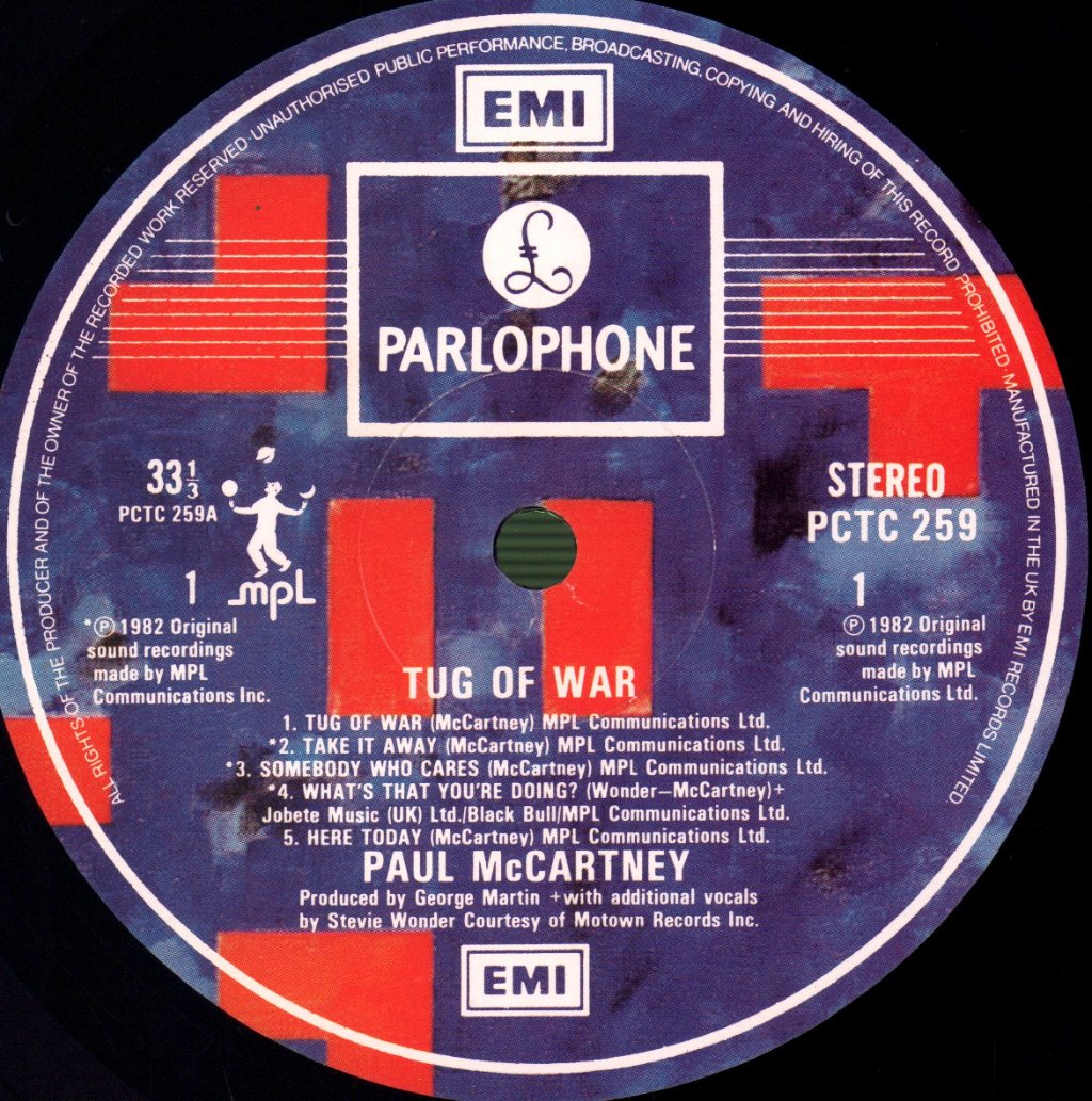 Paul McCartney - Tug Of War - Lp