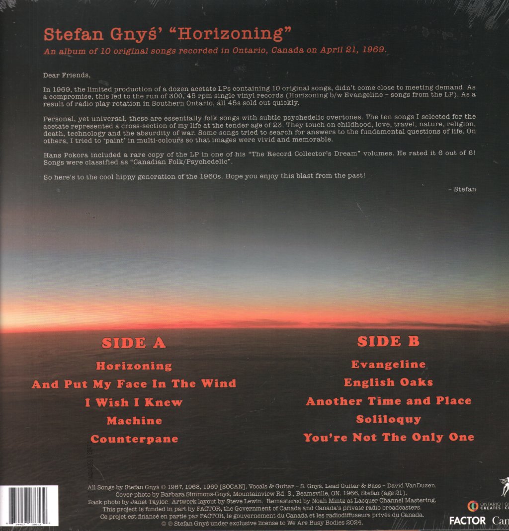 Stefan Gnys - Horizoning - Lp