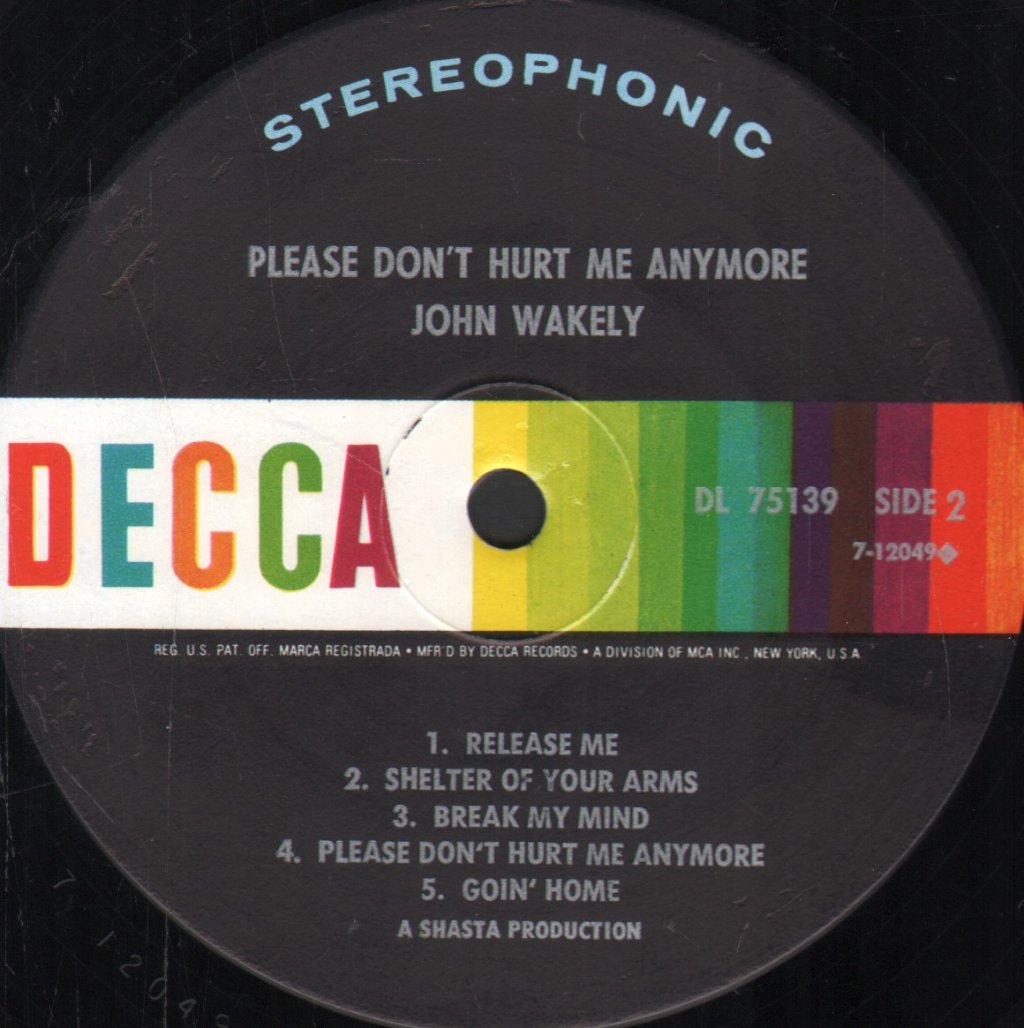 John Wakely - Please Don't Hurt Me Anymore - Lp