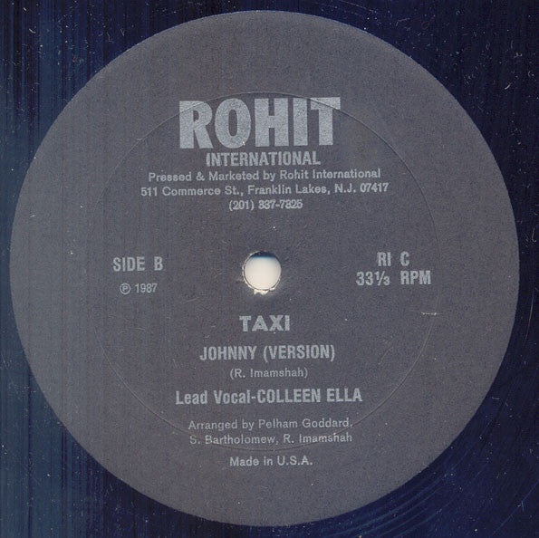 taxi lead vocal colleen ella - Johnny - 12 Inch