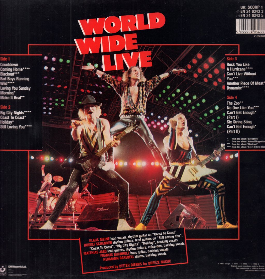 Scorpions - World Wide Live - Double Lp