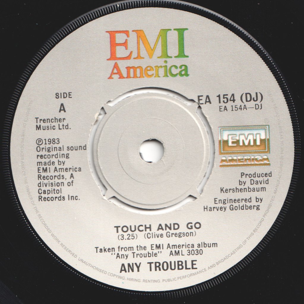 Any Trouble - Touch And Go - 7 Inch
