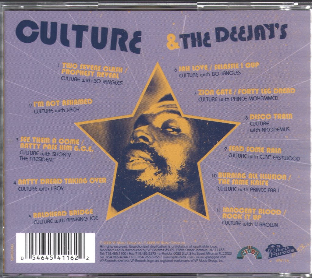 Culture - Culture & The Deejays At Joe Gibbs 1977-79 - Cd