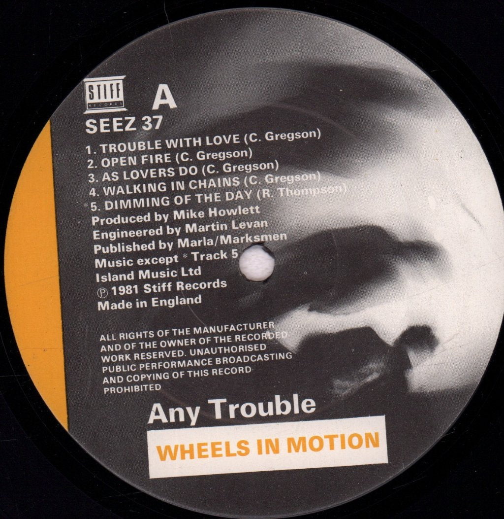 Any Trouble - Wheels In Motion - Lp