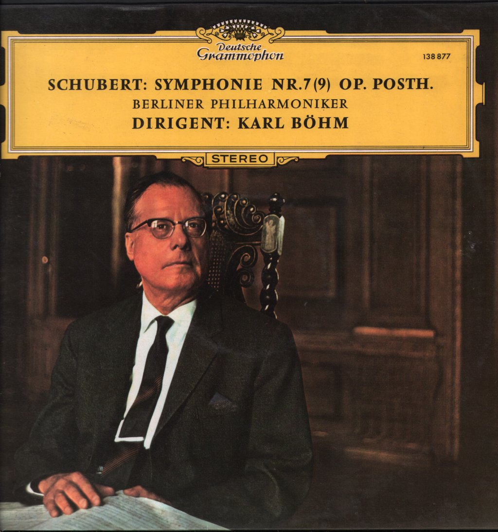 Karl Bohm / Berliner Philharmoniker - Schubert - Symphonie Nr. 7 (9) Op. Posth. - Lp